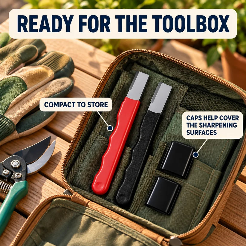 Portable Garden Tool & Blade Sharpener Set | NovoHaven