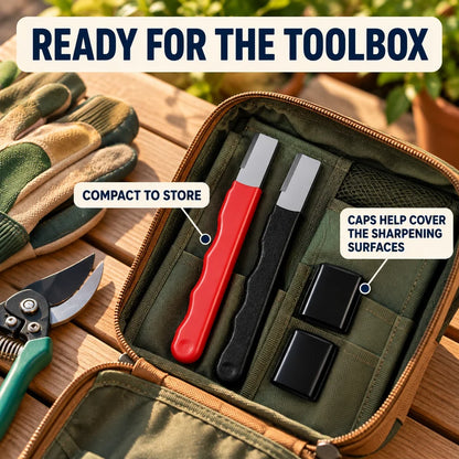 Portable Garden Tool & Blade Sharpener Set | NovoHaven