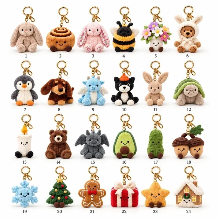 Plush Keychain Advent Calendar
