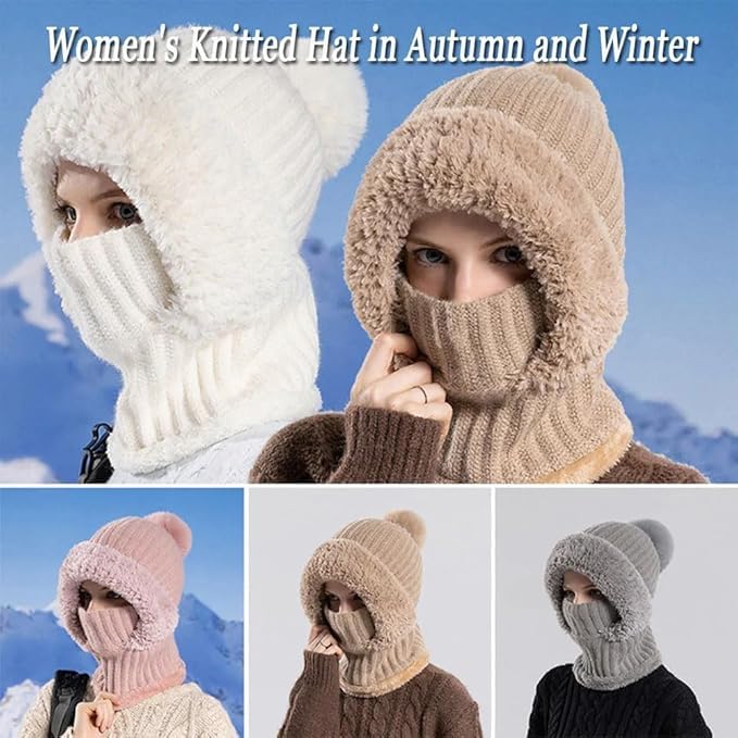 Women’s 3-in-1 Knitted Hat