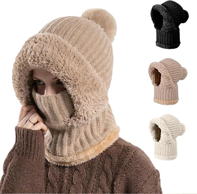 Women’s 3-in-1 Knitted Hat