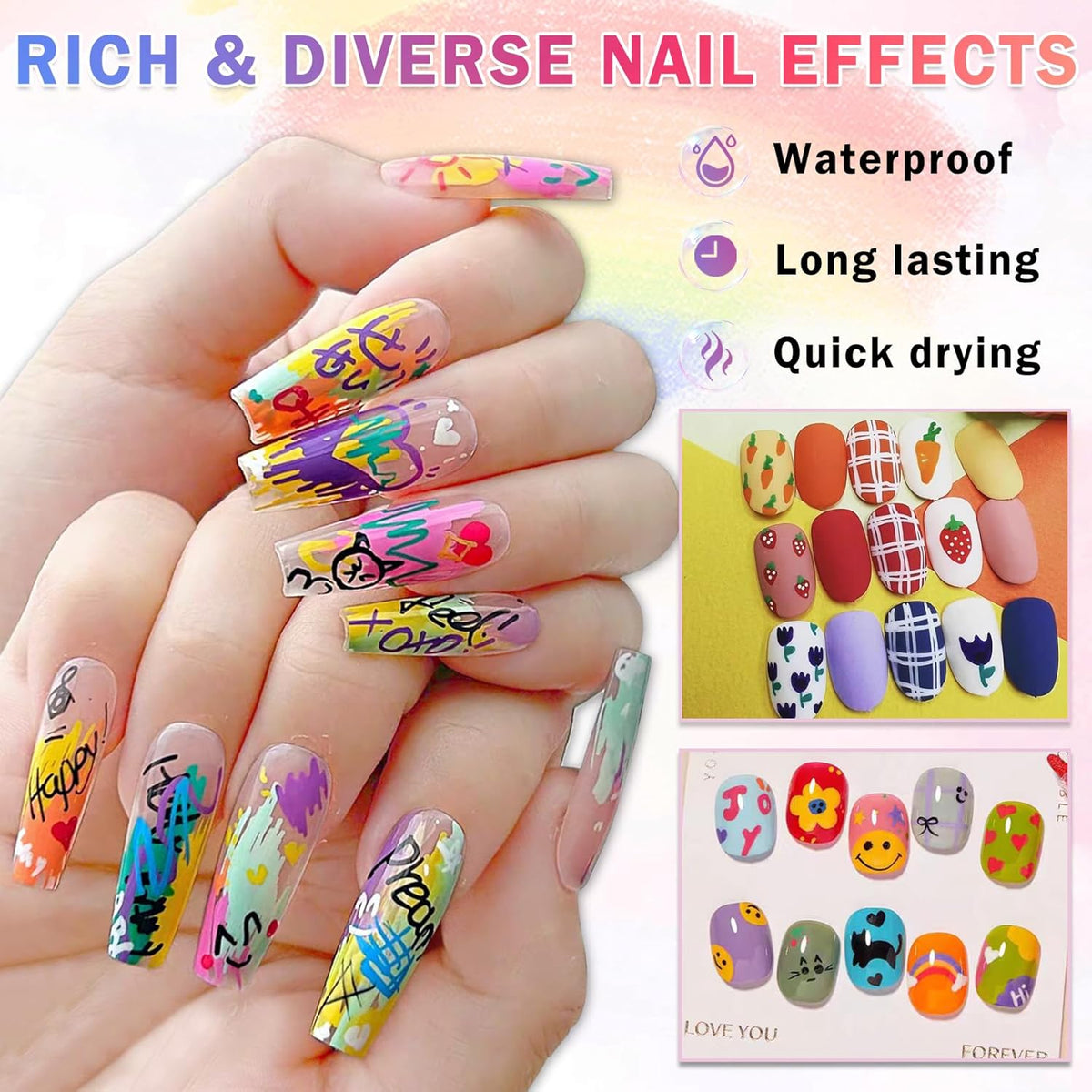 Nail Art Pens – 12 Colors