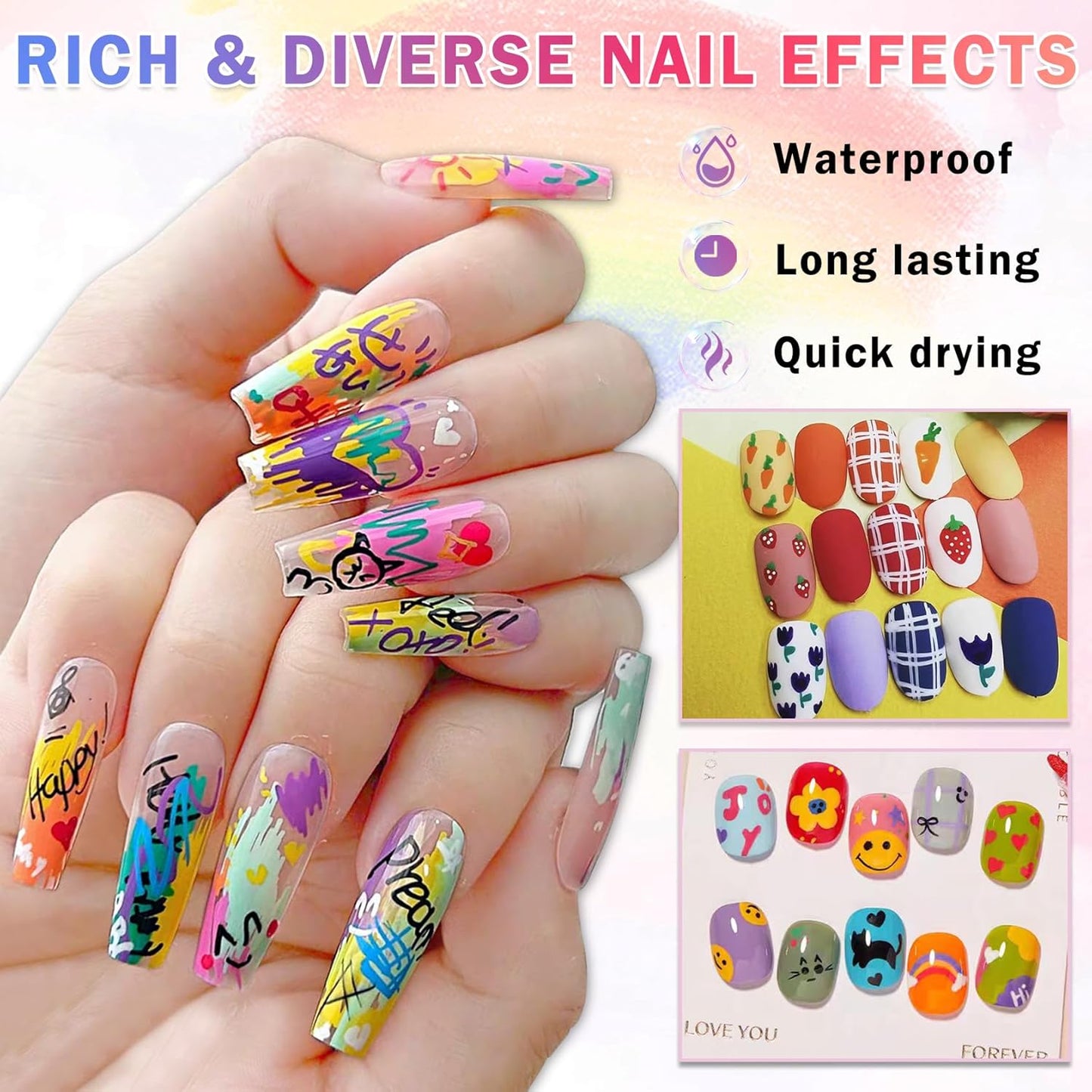 Nail Art Pens – 12 Colors