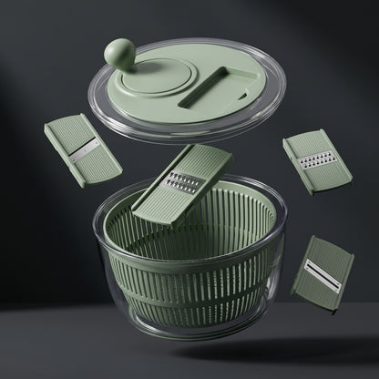 Multifunctional Vegetable Salad Dehydrator and Cutter