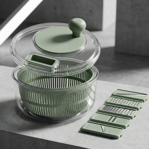 Multifunctional Vegetable Salad Dehydrator and Cutter