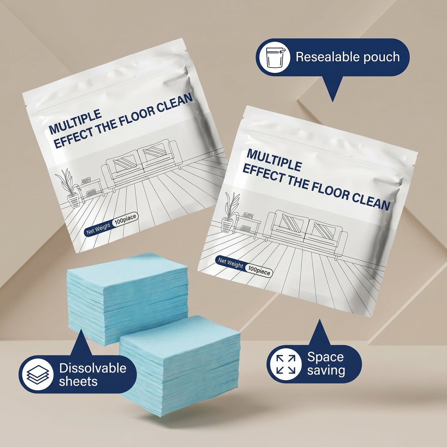 Ballifay™ Premium Multi-Surface Cleaning Sheets