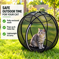 360° Panoramic Rolling Cat Playpen