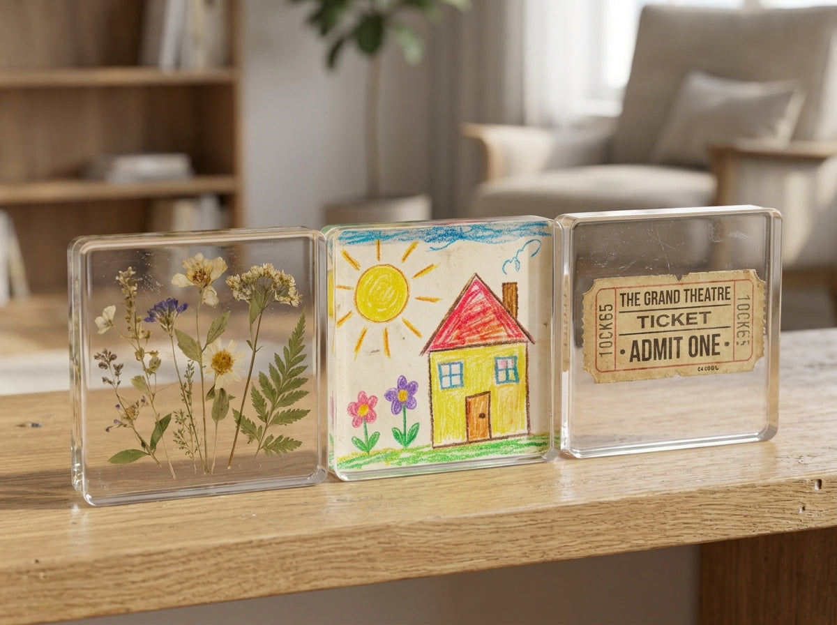 Clear Acrylic DIY Fridge Magnet Kit
