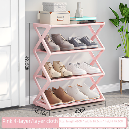 Multi-Functional Shoe Rack With Two Layers