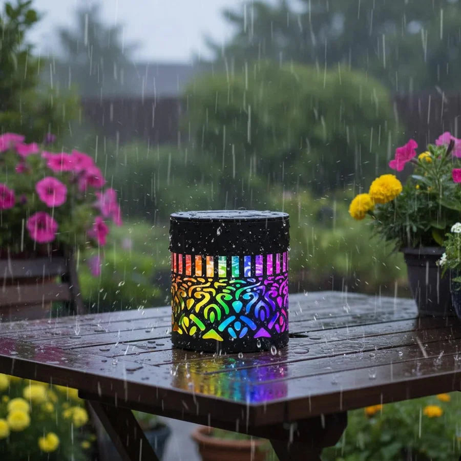 Seven-Color Changing Solar Wall Lamp